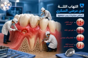 علاج التهاب اللثة لمرضى السكري وتقرحات الفم | الأسباب والعلاج 8 علاج التهاب اللثة لمريض السكري